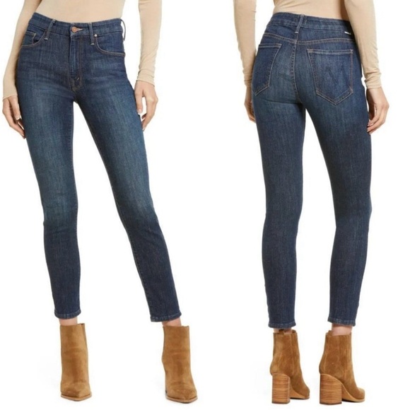 MOTHER High-Waisted “The Looker” Medium Wash Skinny Jeans SIZE 24 - Picture 1 of 13